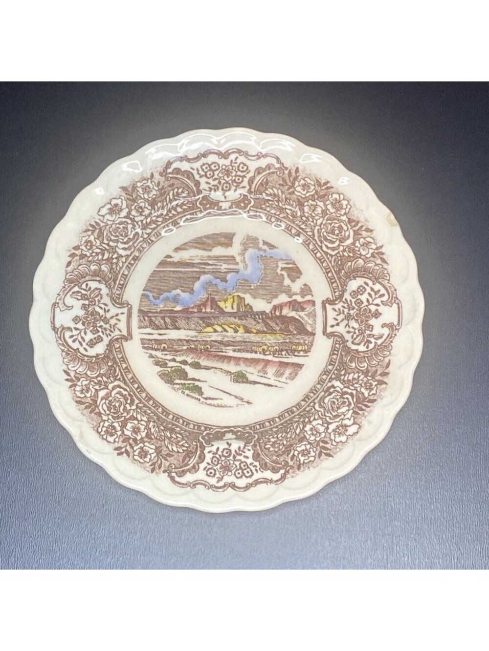 Vernon’s 1860 China Bread Plate Hand Painted 6.5”